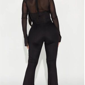 Black Flared Boot Cut Pants